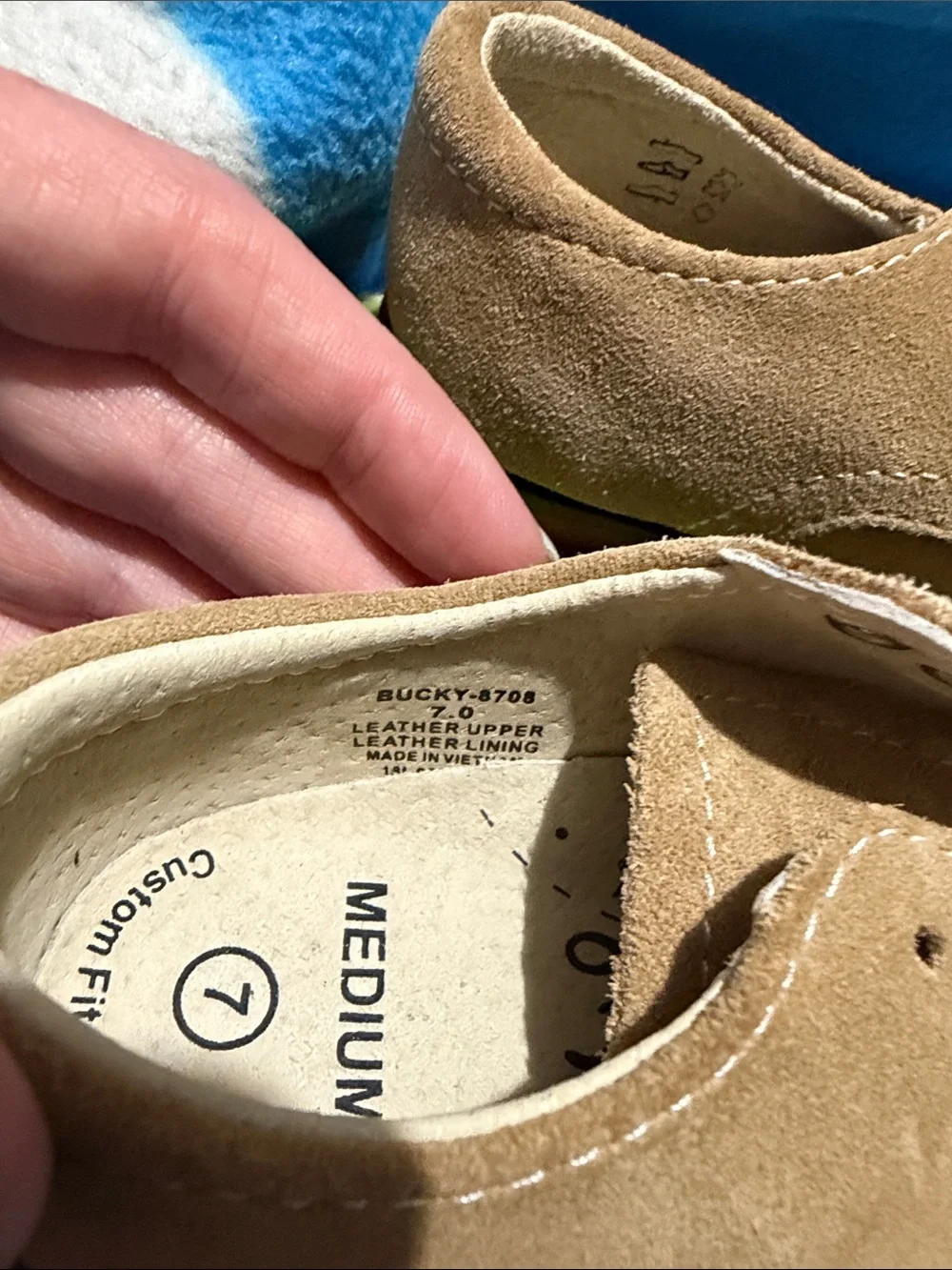 FootMates Kids Tan Suede Lace-Up Dress Shoes